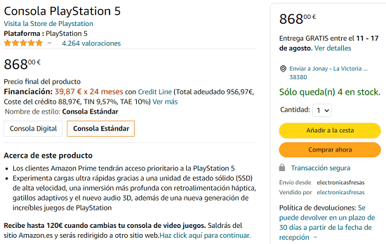 Imagen - D&oacute;nde comprar PlayStation 5: stock [agosto 2022]