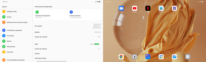 Imagen - Review: Oppo Pad Air, análisis con opinión y precio