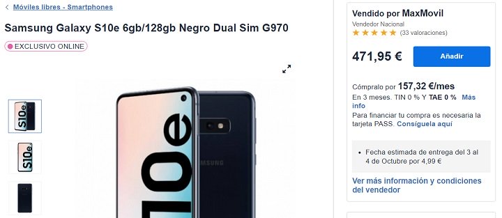 Imagen - D&oacute;nde comprar barato el Samsung Galaxy S10e
