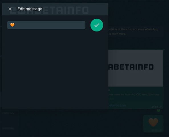 Imagen - WhatsApp a&ntilde;ade "editar mensajes enviados" en su &uacute;ltima beta