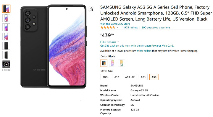 Imagen - Dónde comprar el Samsung Galaxy A53 más barato