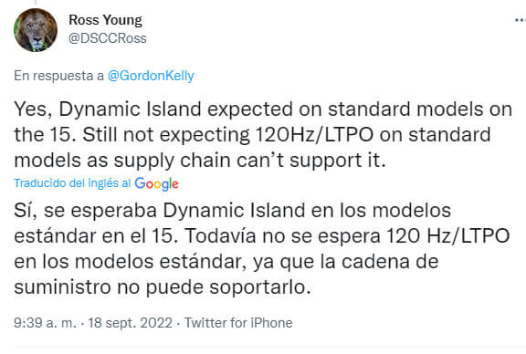 Imagen - El próximo iPhone 15 también tendrá Dynamic Island