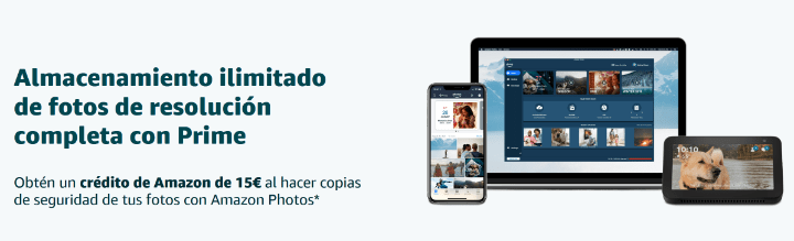 Imagen - Oferta: 15 &euro; gratis al probar Amazon Photos
