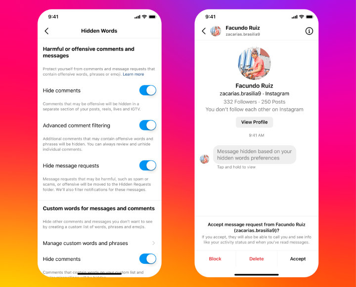 Imagen - Instagram mejora el bloqueo, silenciar palabras y m&aacute;s