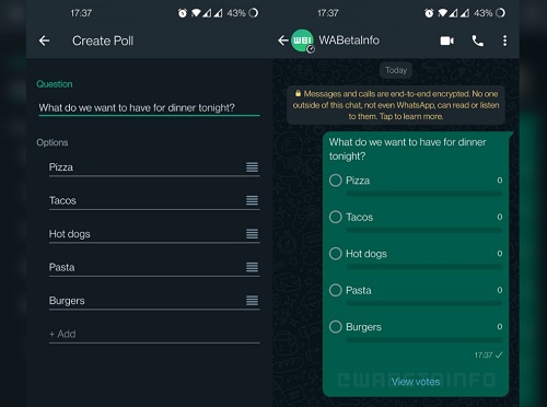 Imagen - WhatsApp tendrá encuestas en chats de entre 2 personas