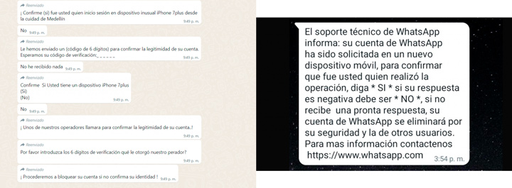 Imagen - Suplantan el servicio t&eacute;cnico de WhatsApp para robar cuentas