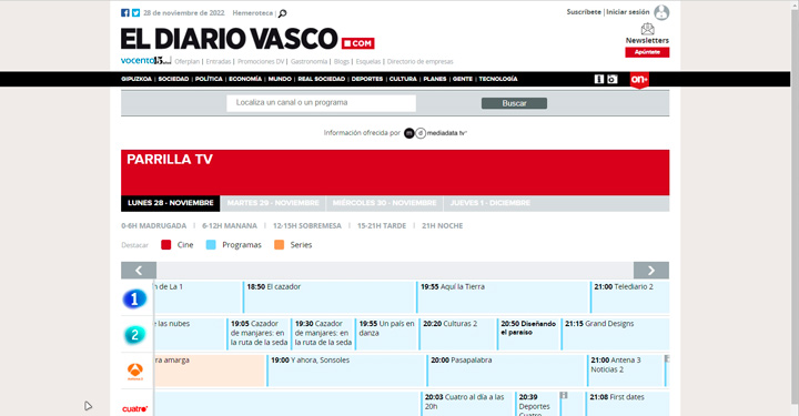 Imagen - 7 webs para consultar la programación de la TDT