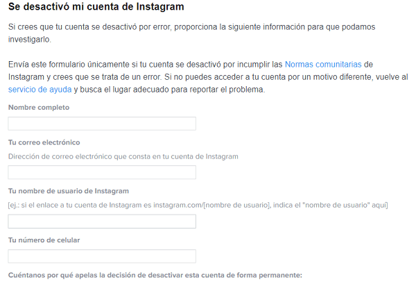 Imagen - Cómo recuperar una cuenta suspendida de Instagram