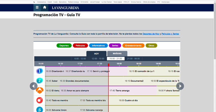 Imagen - 7 webs para consultar la programación de la TDT