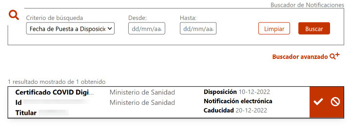 Imagen - Notificación electrónica del certificado COVID, ¿es fiable?