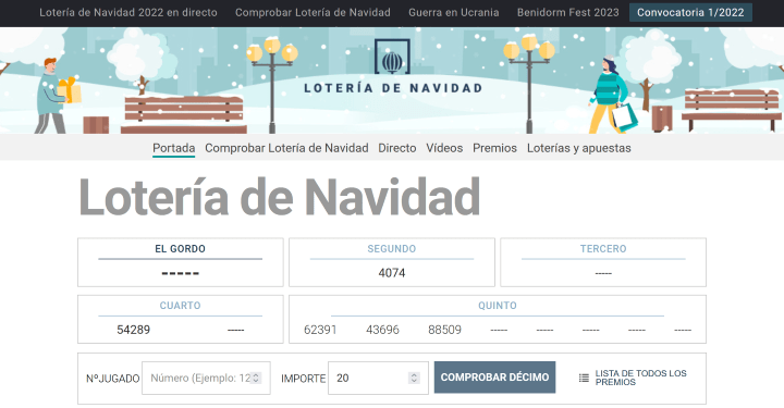 Imagen - Loter&iacute;a Navidad 2022: c&oacute;mo comprobar online y en el m&oacute;vil
