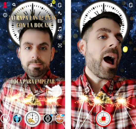 Imagen - C&oacute;mo usar el filtro de las 12 uvas de A&ntilde;o Nuevo en Snapchat