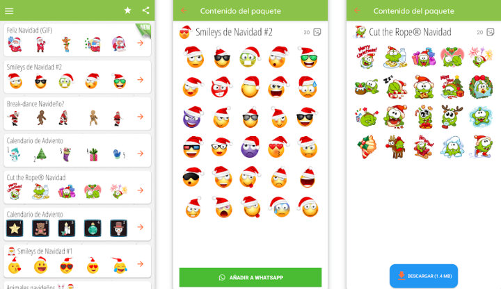 Imagen - 12 packs de stickers de Nochebuena/Navidad 2022 en WhatsApp