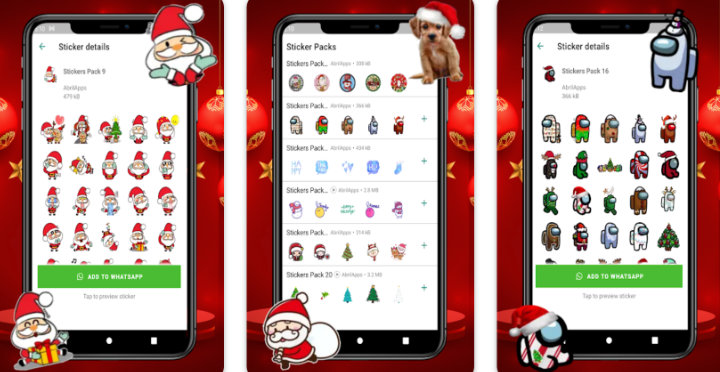 Imagen - 12 packs de stickers de Nochebuena/Navidad 2022 en WhatsApp
