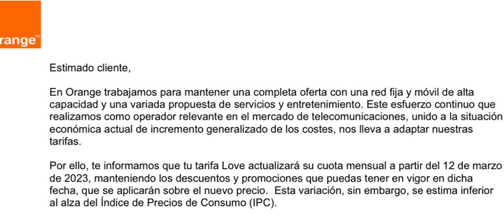 Imagen - Subida de precios en Orange: ya es oficial