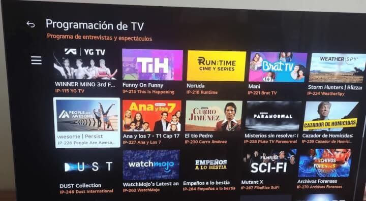 Imagen - LG Channels: qué es, catálogo y cómo ver sus canales gratis