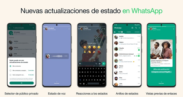 Imagen - Estados de WhatsApp: todas las novedades que llegan