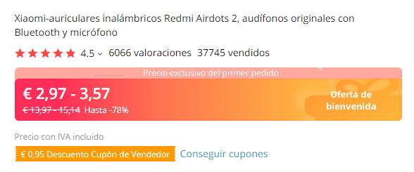 Imagen - Oferta: Xiaomi Redmi Airdots 2 por solo 2 euros