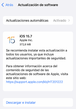Imagen - Apple publica actualización de seguridad urgente para iOS