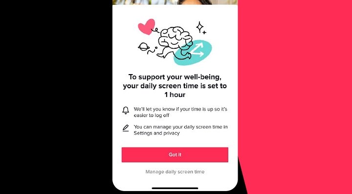 Imagen - TikTok pone un límite de tiempo a los menores