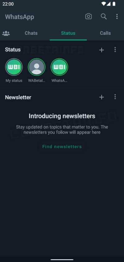 Imagen - Las newsletters de WhatsApp aparecerán en la pestaña Estados