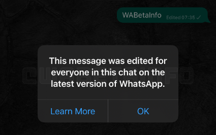 Imagen - WhatsApp dejar&aacute; editar mensajes: as&iacute; ser&aacute; la funci&oacute;n