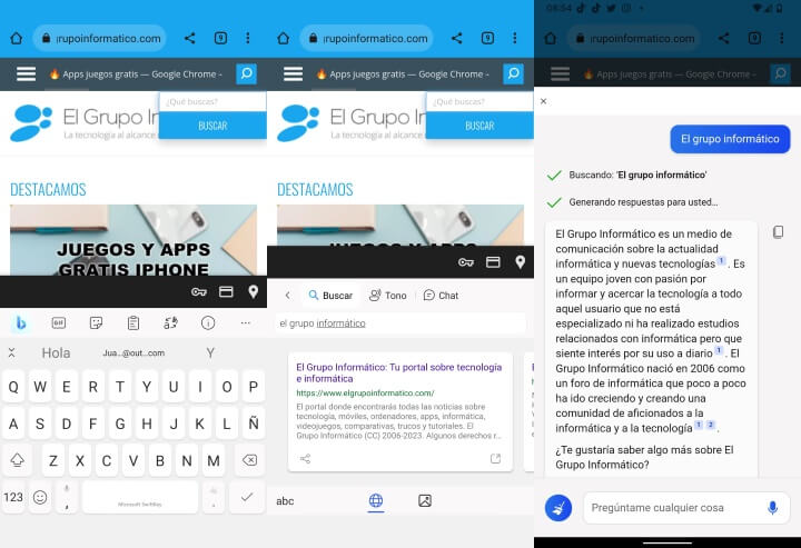 Imagen - SwiftKey añade ChatGPT mediante Bing Chat