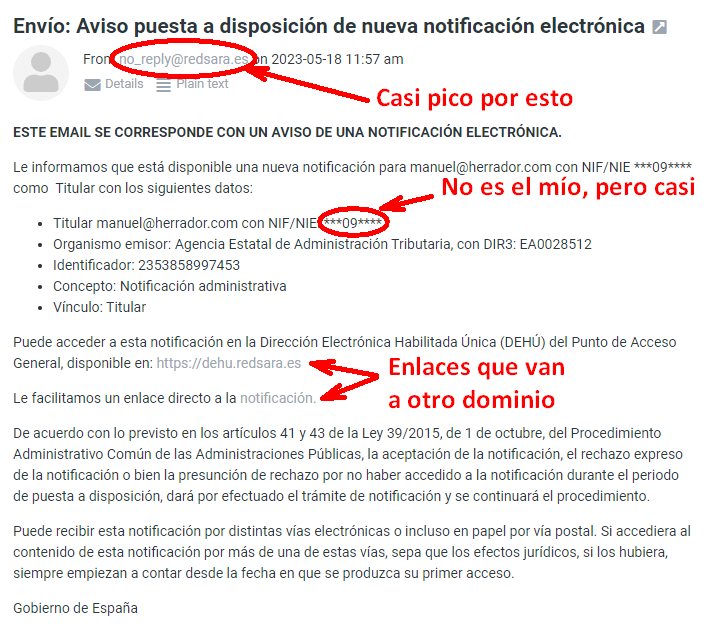 Imagen - Si tienes el sistema Cl@ve, cuidado con esta estafa realista