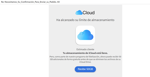 Imagen - Si te llega este email bórralo, parece real pero no lo es