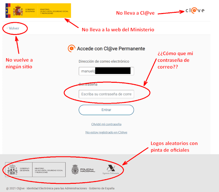 Imagen - Si tienes el sistema Cl@ve, cuidado con esta estafa realista