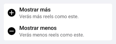 Imagen - Facebook Reels permitirán ajustar qué contenido queremos ver