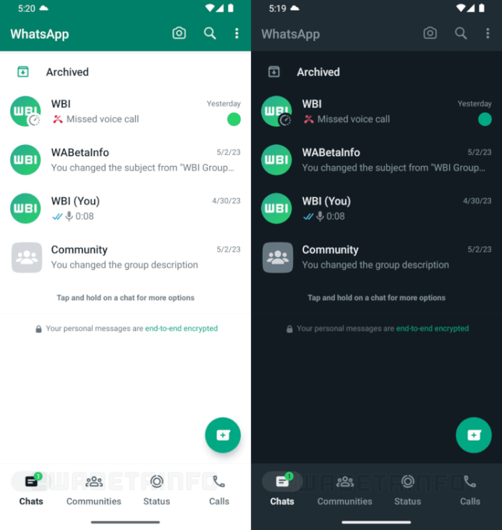 Imagen - WhatsApp en Android comienza a tener la interfaz de iPhone