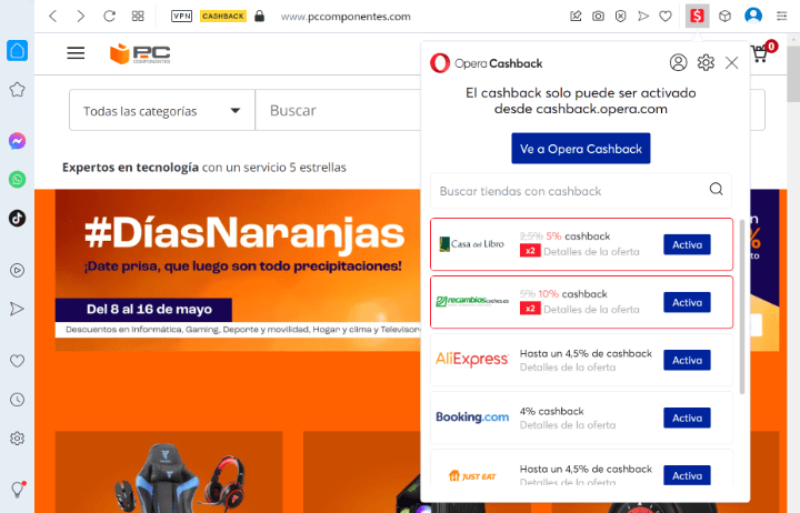 Imagen - El navegador Opera ahora te paga por hacer compras