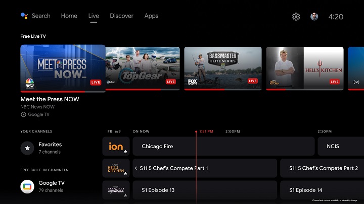 Imagen - Google TV añade una pestaña con 800 canales gratis