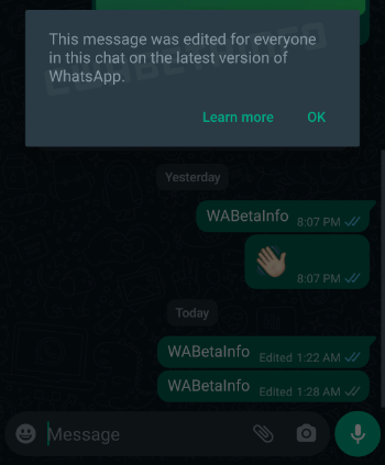 Imagen - WhatsApp pronto permitirá editar mensajes