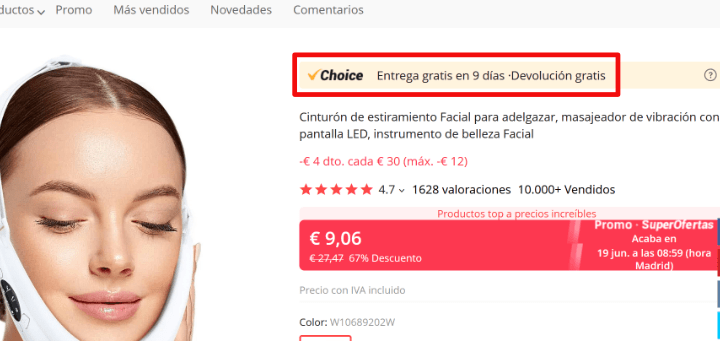 Imagen - AliExpress anuncia devoluciones gratuitas y envíos rápidos, pero tiene mucha letra pequeña