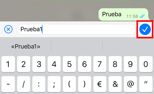Imagen - WhatsApp para iPhone ya permite editar mensajes