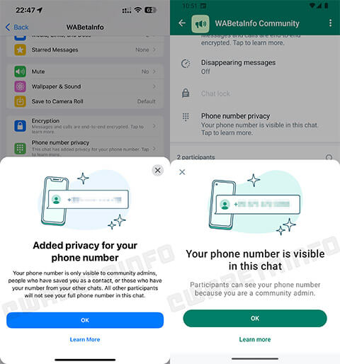 Imagen - WhatsApp ya oculta el número por completo en las Comunidades