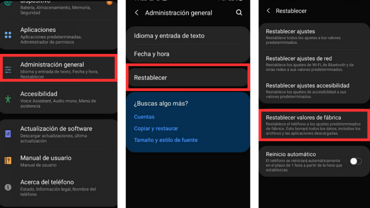 Imagen - Cómo resetear o formatear un Samsung