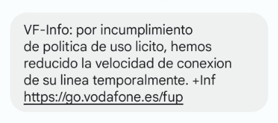 Imagen - Vodafone oculta un l&iacute;mite de gigas en sus tarifas ilimitadas