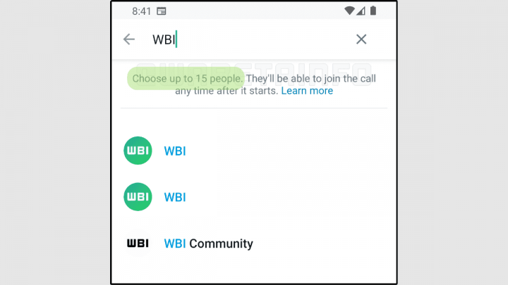 Imagen - WhatsApp te ha estafado: no se pueden hacer llamadas de tantas personas