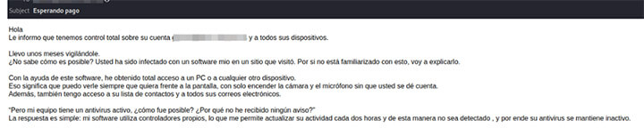 Imagen - Cuidado con este peligroso correo: "no publicar&aacute;n tus v&iacute;deos &iacute;ntimos si les pagas"