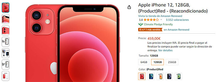 Imagen - El iPhone más vendido en Amazon baja de los 480 euros