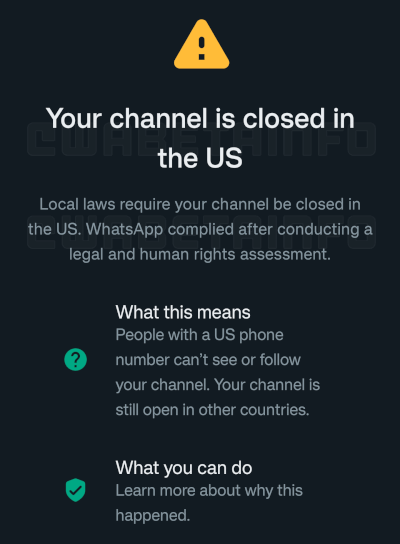 Imagen - WhatsApp censurar&aacute; los canales: no se podr&aacute;n ver en todos los pa&iacute;ses