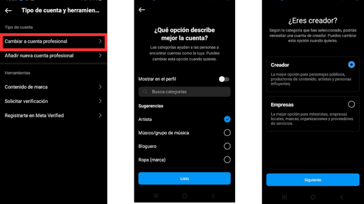 Imagen - Cómo crear un perfil profesional o de empresa en Instagram
