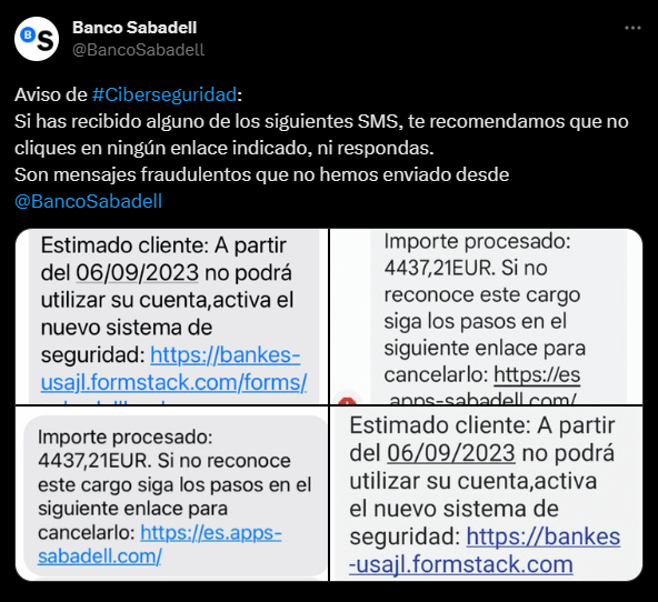 Imagen - SMS del Banco Sabadell: &iquest;son reales los avisos de compras?
