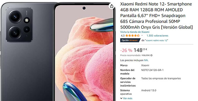 Imagen - Este Xiaomi con c&aacute;mara de 50 MP y 128 GB a precio de chollo