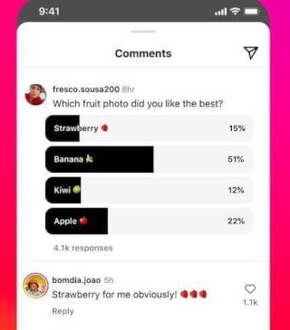 Imagen - Instagram añadirá encuestas en los comentarios