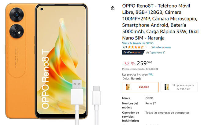 Imagen - Por 100 euros menos, ll&eacute;vate este m&oacute;vil con c&aacute;mara de 100 MP y carga r&aacute;pida