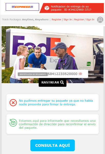 Imagen - "Paquete no entregado", &iquest;es fiable el email?